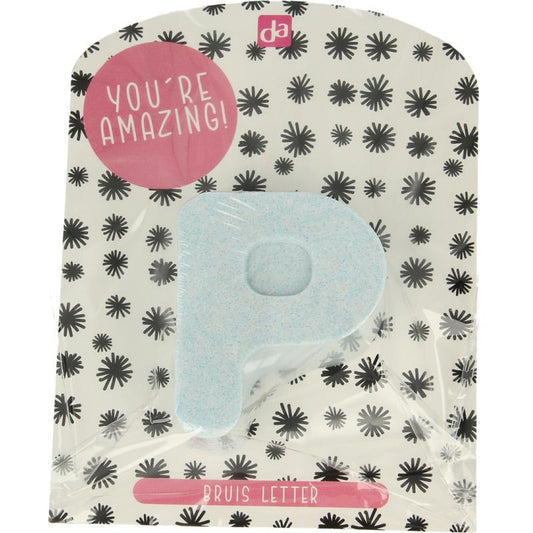 DA Bruisletter P blauw you're amazing 1st
