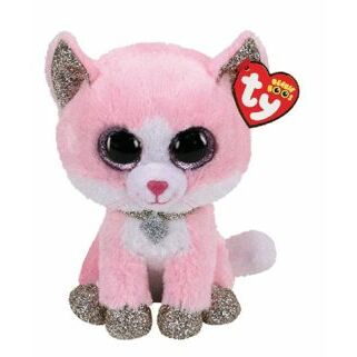 Merkloos Beanie Boo's Fiona pink cat 15cm 1st