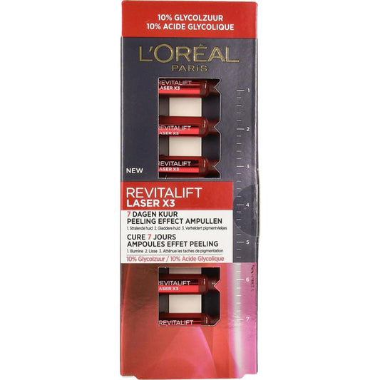 Loreal Revitalift Laser X3 Peeling Effect Ampullen 7amp