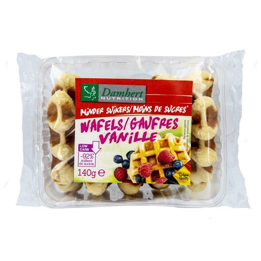 Damhert Wafel vanille minder suiker 140g