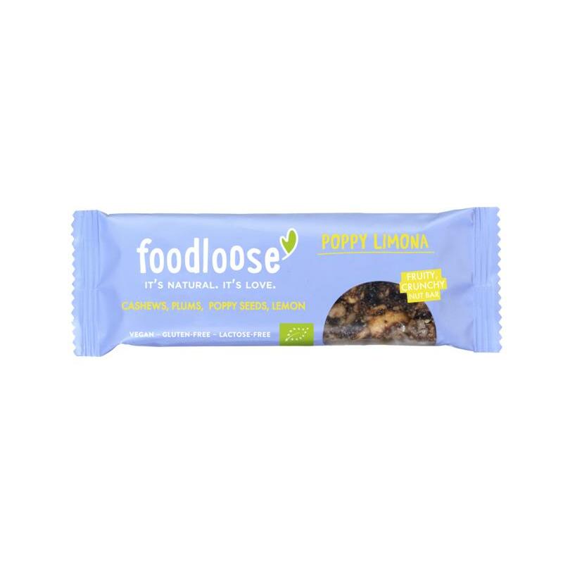 Foodloose Poppy limona notenreep bio 35g