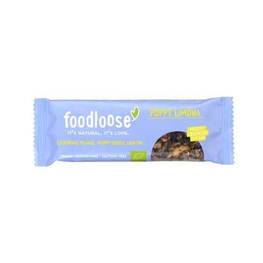 Foodloose Poppy limona notenreep bio 35g