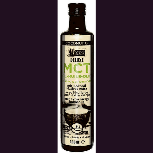 Amanprana MCT olie de luxe met kokosolie bio 500ml