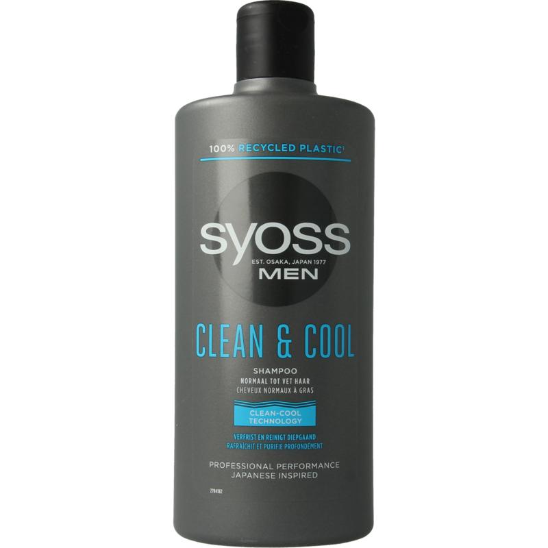 Syoss Shampoo men clean & cool 440ml