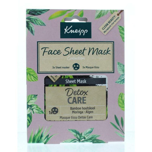 Kneipp Geschenkverpakking sheet mask detox care 1set