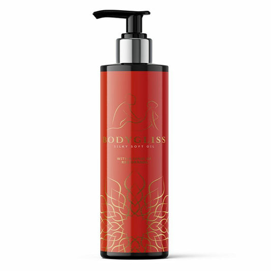 Bodygliss Silky soft massageolie red orange 150ml