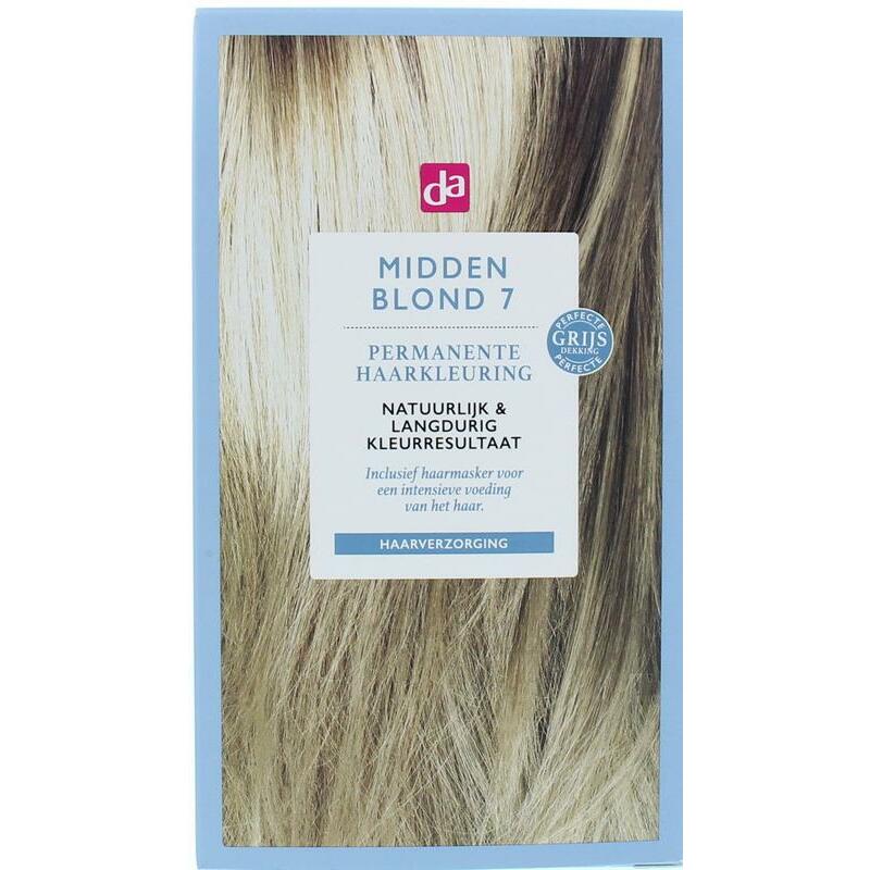 DA Haarkleuring 7.0 midden blond 100ml