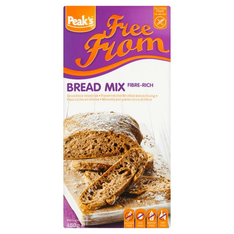 Peak's Broodmix vezelrijk glutenvrij 450g