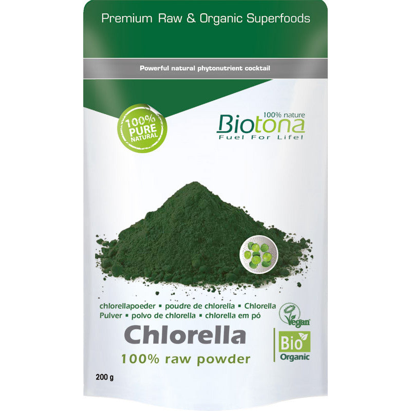 Biotona Chlorella raw powder bio 200g