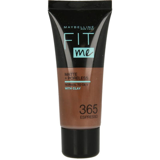 Maybelline Fit Me matte & poreless foundation 365 espresso 1st