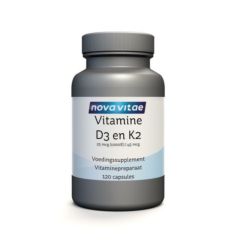 Nova Vitae Vitamine D3 25 mcg K2 45 mcg 120ca