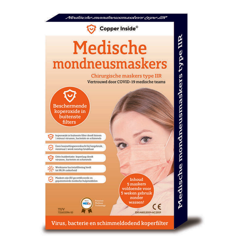 Copper Inside Mondneusmasker 5st
