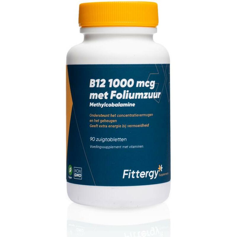 Fittergy B12 1000 mcg methylcobalamine 90zt