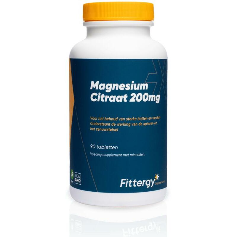 Fittergy Magnesiumcitraat 200 mg 90tb