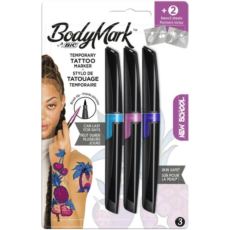 BIC Tattoo marker new 3+2 1set