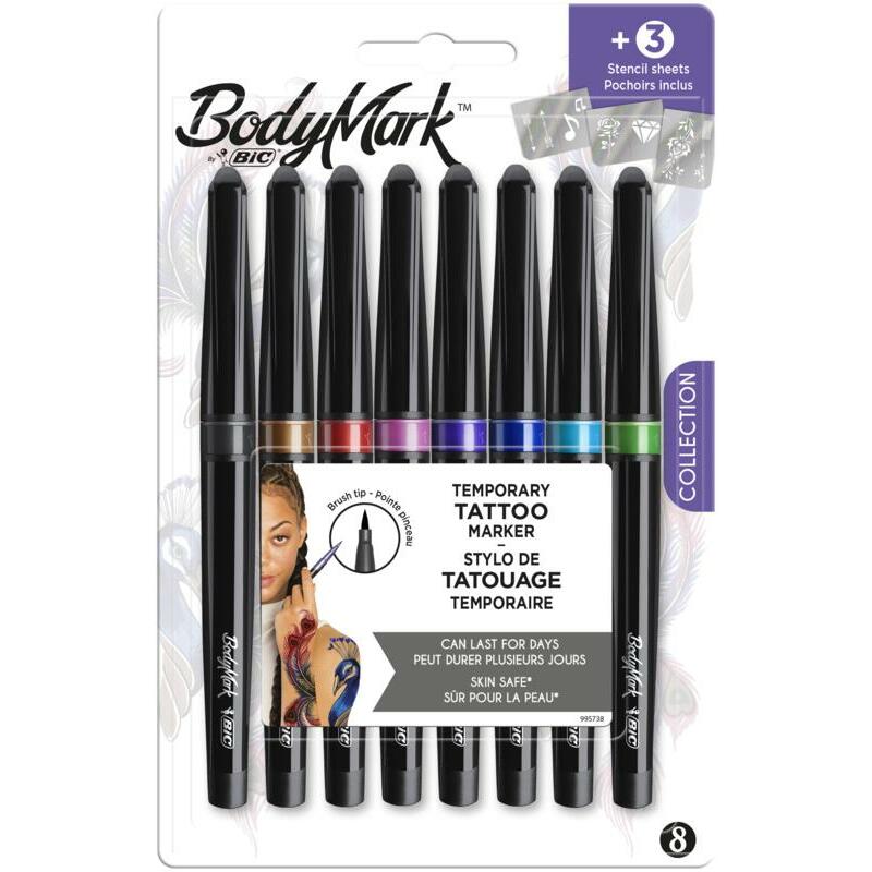 BIC Tattoo marker assorti 8+3 1set