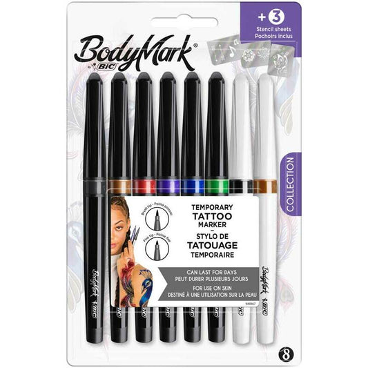 BIC Tattoo marker assorti + fine 8+3 1set