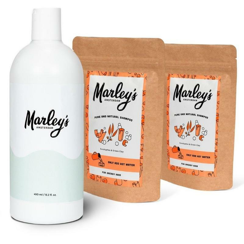 Marley's Ams Pakket 2x eucalyptus & groene klei shampoo 1set