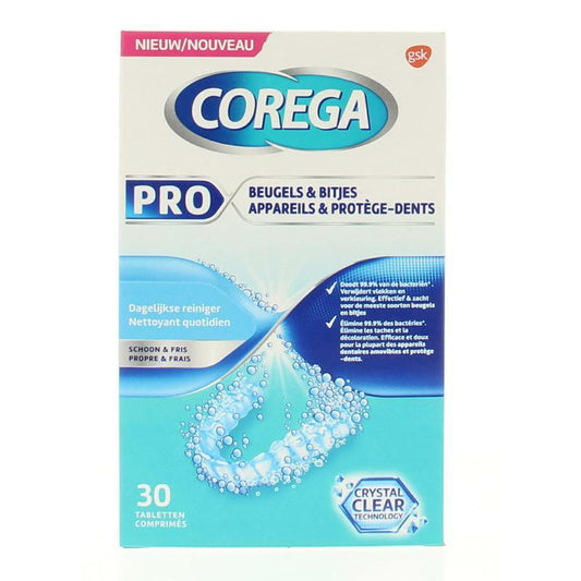 Corega Beugel & bitjes reinigingstabletten 30st