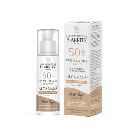 Lab de Biarritz Suncare beige tinted face sunscreen SPF50 50ml