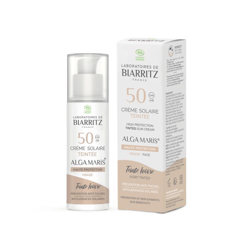 Lab de Biarritz Suncare ivory tinted face sunscreen SPF50 50ml