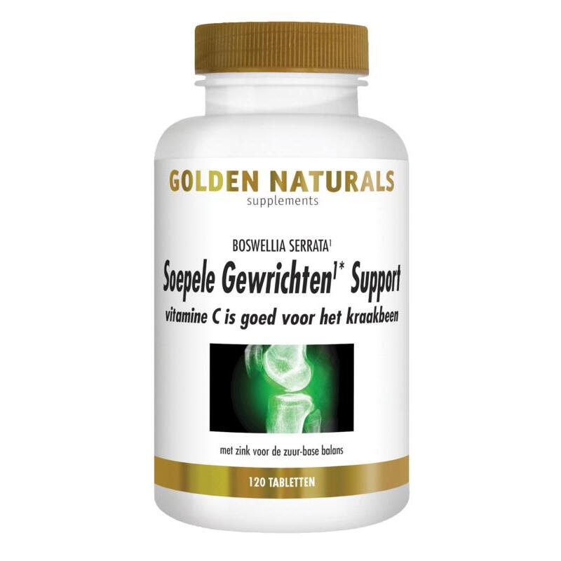 Golden Naturals Soepel gewricht & kraakbeen support 120tb