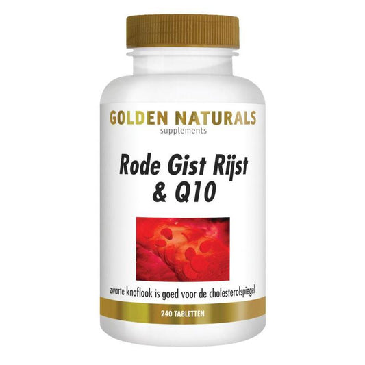 Golden Naturals Rode gist rijst & Q10 240tb