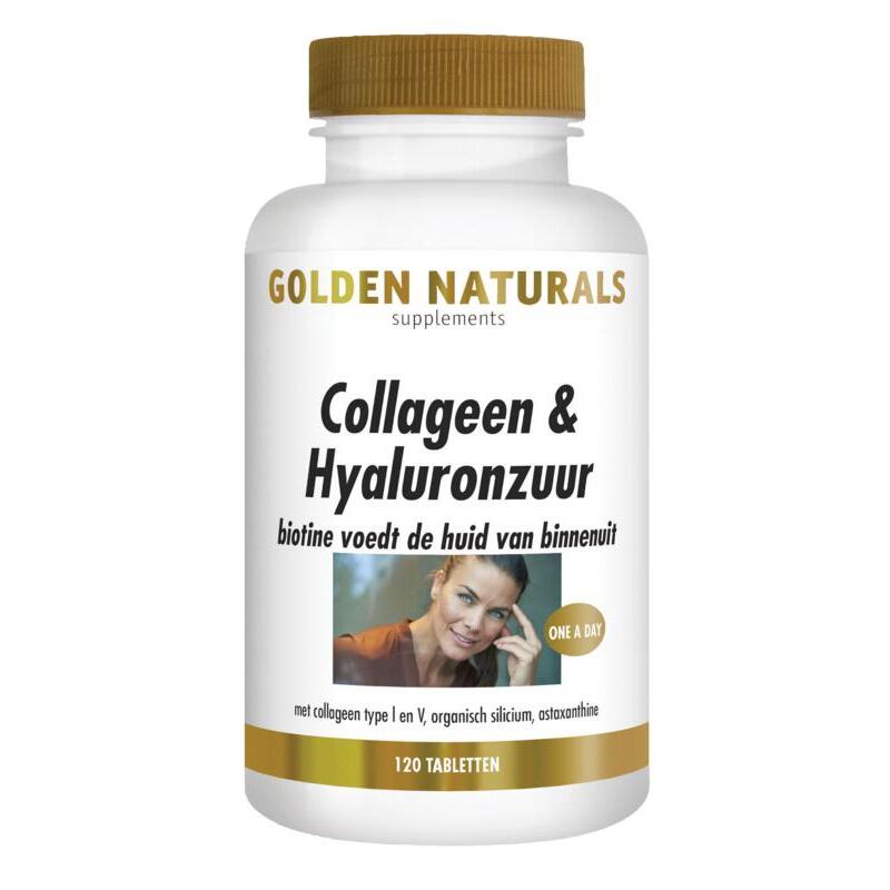 Golden Naturals Collageen & hyaluronzuur 120tb