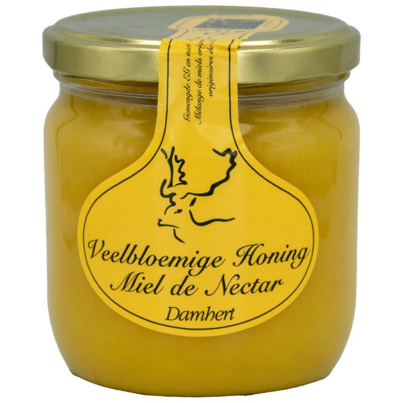 damhert veelbloemige honing 500g