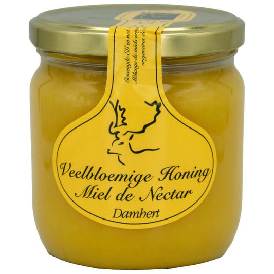 damhert veelbloemige honing 500g