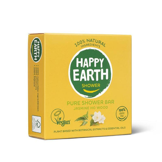 Happy Earth showerbar jasmine ho wood 90g