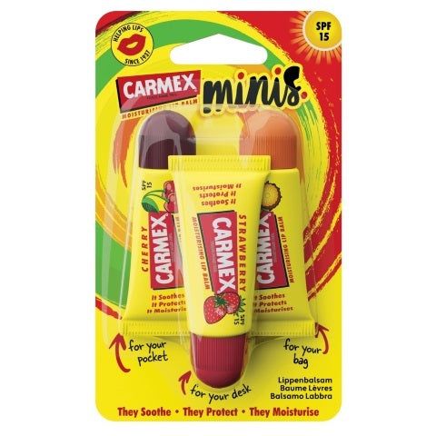 Carmex lipbalm mini tube assorti 3st 1set