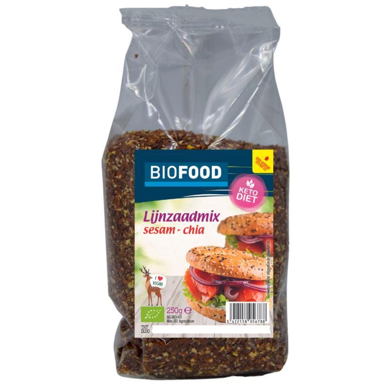 Biofood lijnzaadmix sesam chia bio 250g