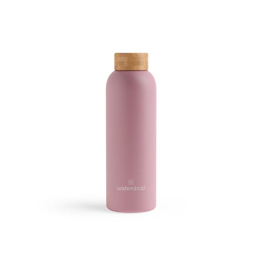 Waterdrop Roestvrijstalen drinkfles pastel pink matt 600ml 600ml