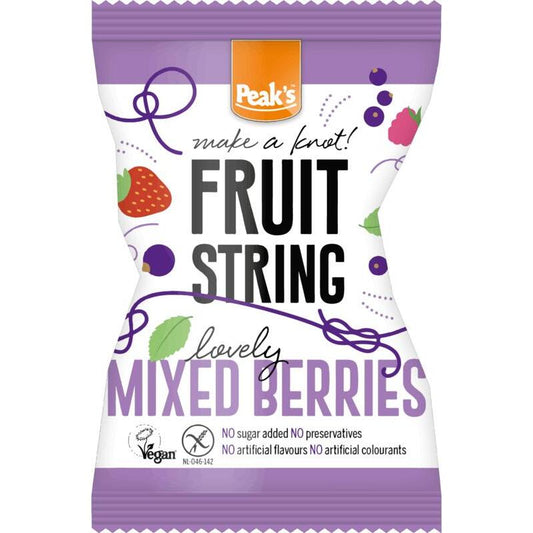 Peak`s fruitsnoep string mix berr g v 14g