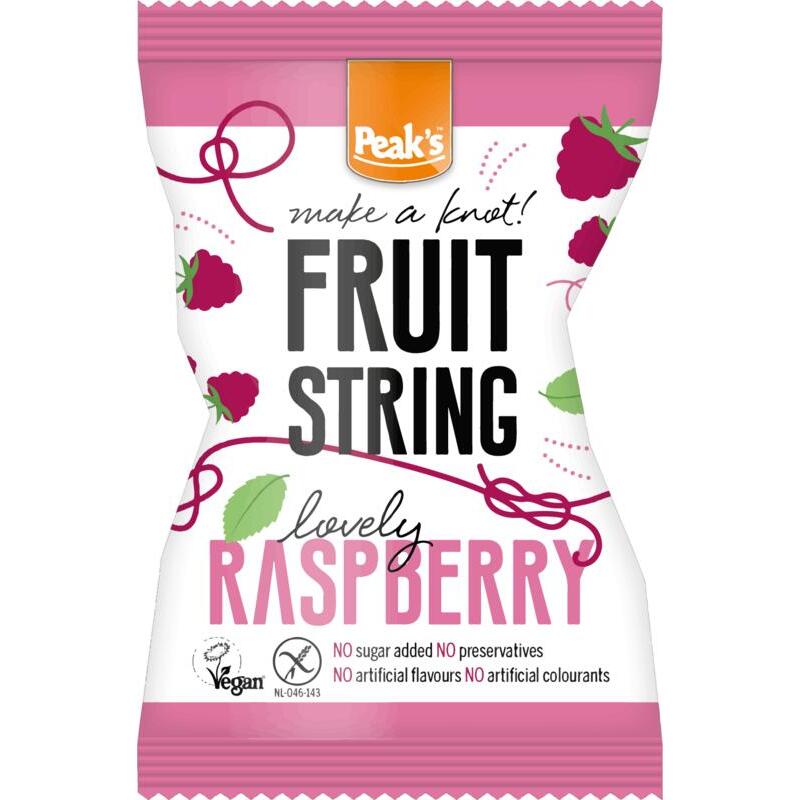 Peak`s fruitsnoep string framb gl vr 14g