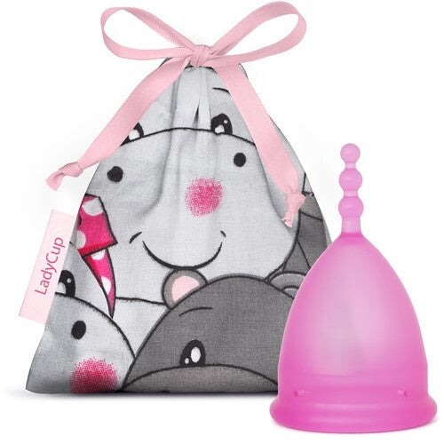 Ladycup menstruatie cup pinky hippo s 1st