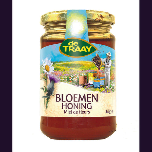 Traay bloemen honing vloeibaar 350g