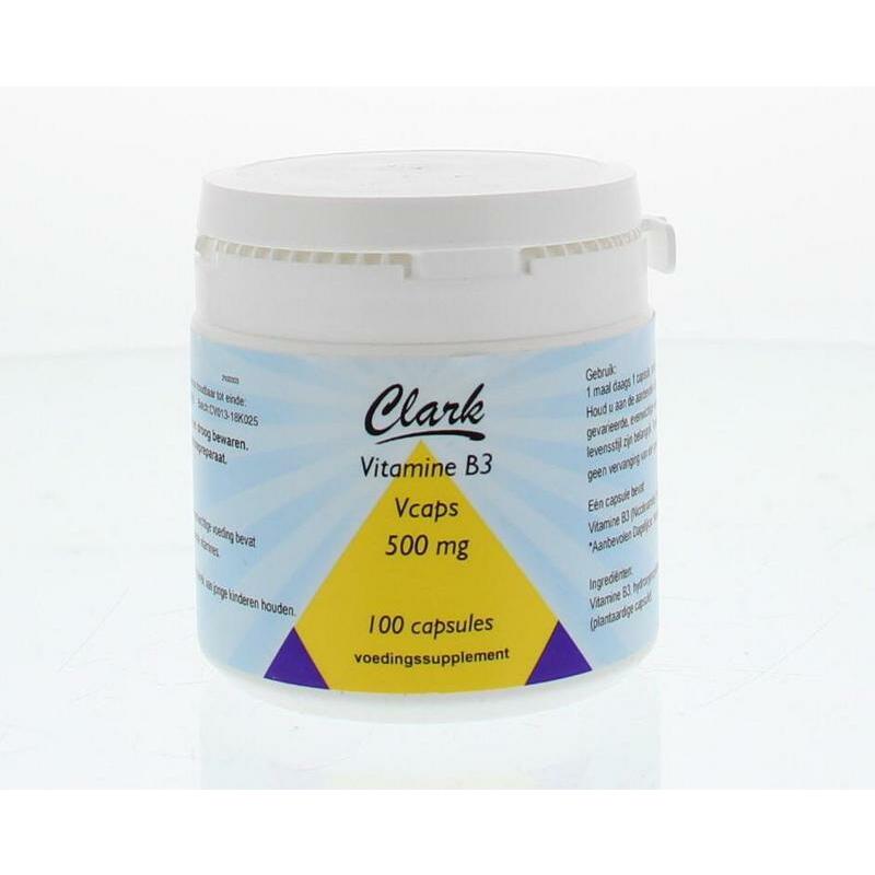 Clark Vitamine B3 nicotinamide 500 mg 100ca