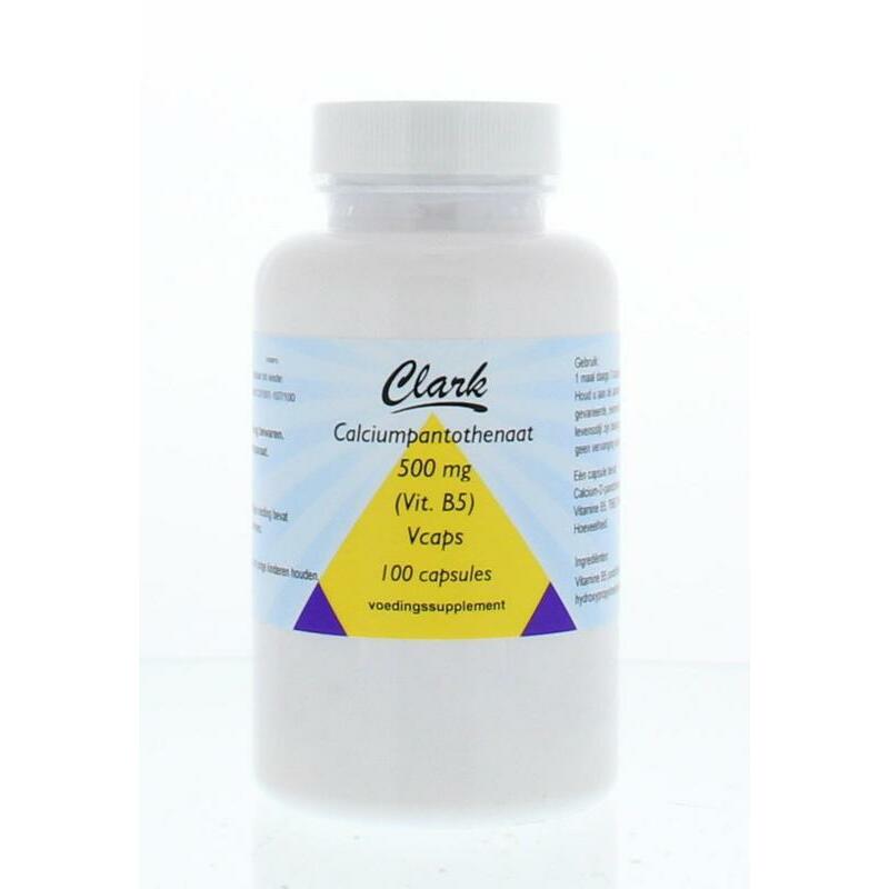 Clark Vitamine B5 pantotheenzuur 500 mg 100ca
