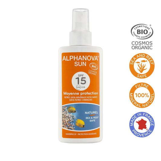 Alphanova Sun Sun vegan spray SPF15 125ml