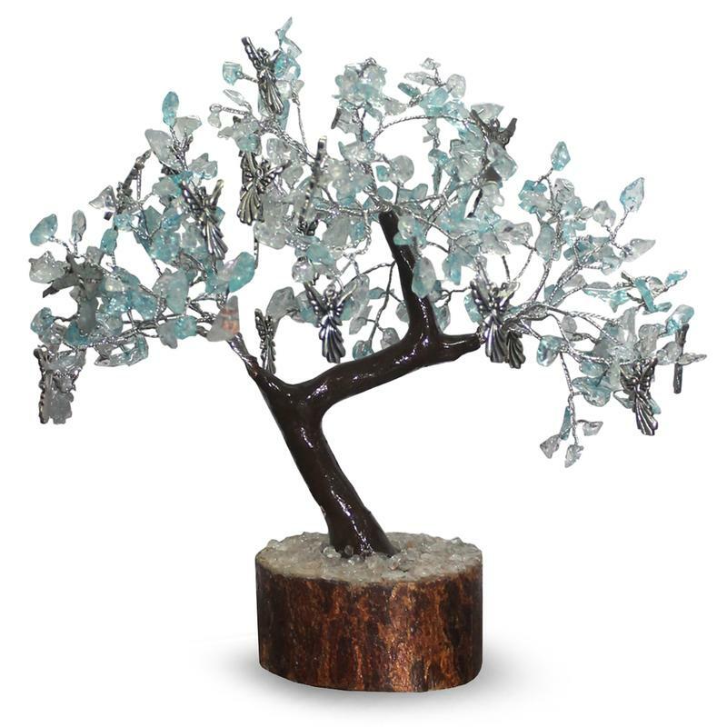 Green Tree Edelsteen boom hangers 300 steentjes spir begel 1st