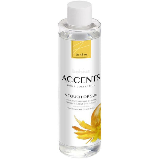 Bolsius Accents diffuser refill a touch of sun 200ml