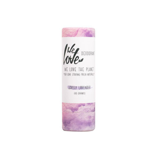 We Love 100% Natural deodorant stick lovely lavender 65g