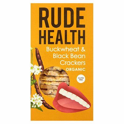 Rude Health Boekweit zwarte bonen crackers bio 120g