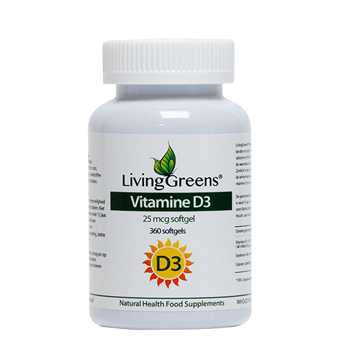 Livinggreens Vitamine D3 25mcg 360sft