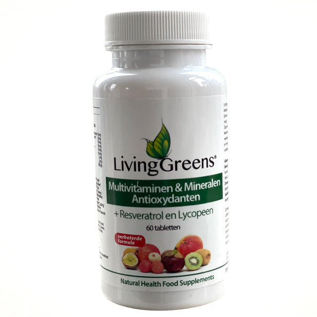 Livinggreens Multi vitaminen & mineralen antioxidant 60tb
