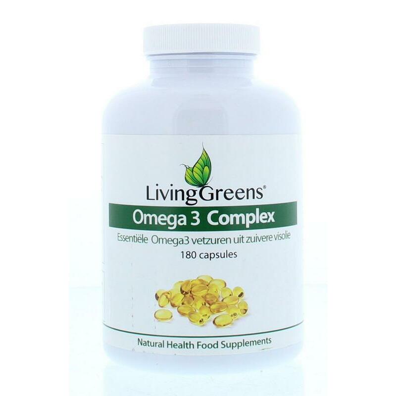 Livinggreens Omega 3 visolie complex 180ca