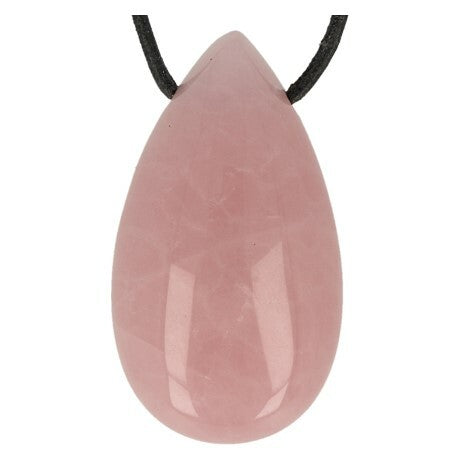 Ruben Robijn Edelsteen druppel hanger roze kwarts 1st