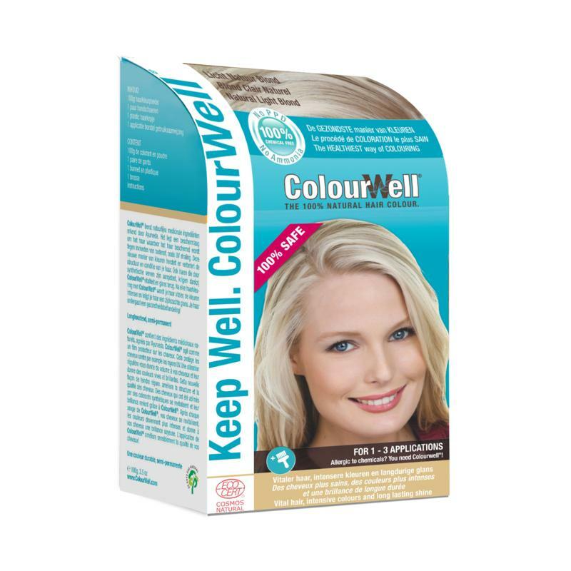 Colourwell 100% Natuurlijke haarkleur licht natuur blond 100g